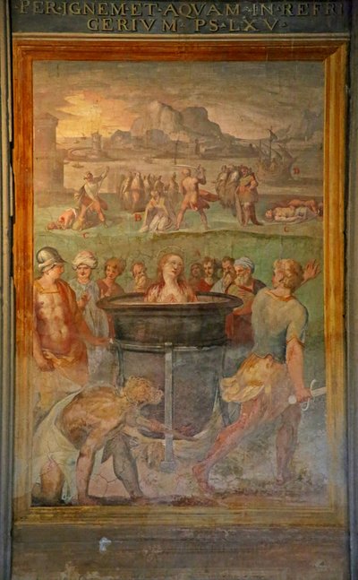 Egy női szentet élve megfőztek alkotó: Cristoforo and Tempesta, Antonio Roncalli