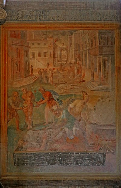 Különféle szentek vértanúsága és megcsonkítása alkotó: Cristoforo and Tempesta, Antonio Roncalli
