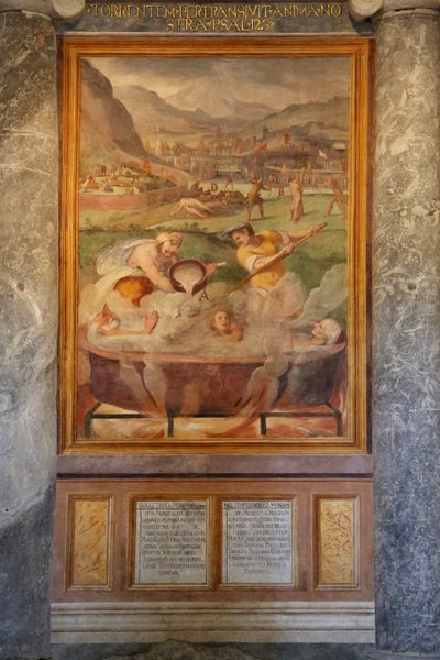 Vitus, Modestus és felesége, Crescentia mártírhalála alkotó: Cristoforo and Tempesta, Antonio Roncalli