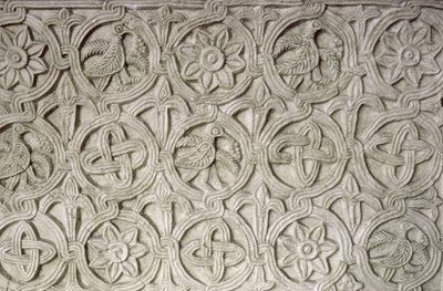 Részlet egy faragott paravánról, 9-10. század (faragott kő) alkotó: Croatian School