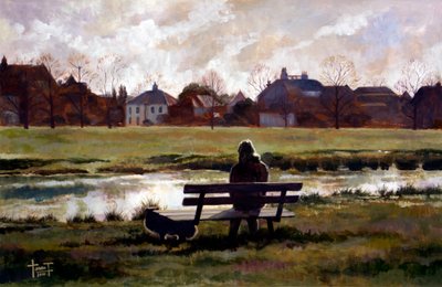 Wimbledon Pond, 2010 (akril papíron) alkotó: Cruz Jurado Traverso