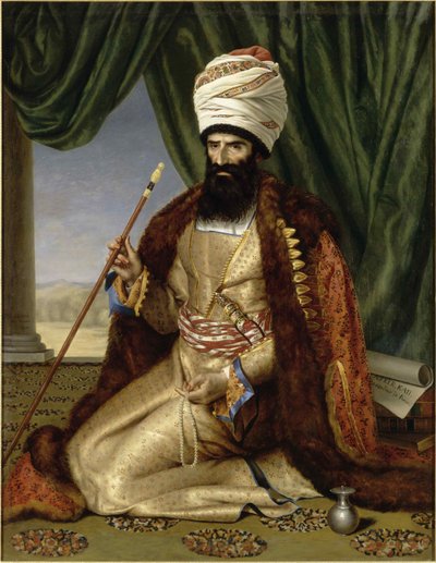 Asker Khan, Perzsia nagykövetének portréja Párizsban 1808-ban, 1809-ben. alkotó: Césarine Henriette Davin Mirvault