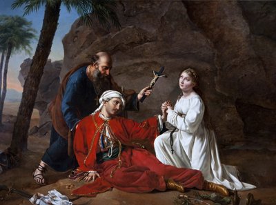 Malek-Adhel halála, 1814. alkotó: Césarine Henriette Davin Mirvault