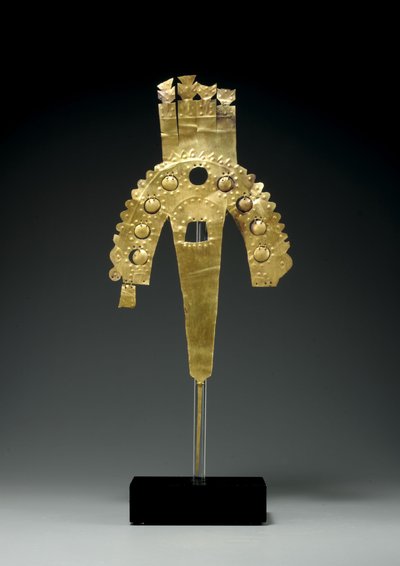 Huari arany tolldísz, déli part, 700-1000 körül (arany) alkotó: Culture Huari