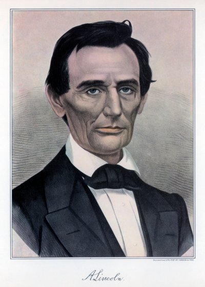 Abraham Lincoln, az Egyesült Államok tizenhatodik elnöke, XIX. alkotó: Currier and Ives