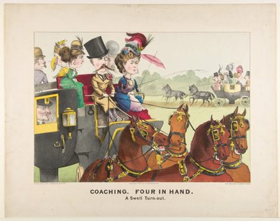 Edzés – Négy a kézben – Egy dagadás, 1876. alkotó: Currier and Ives