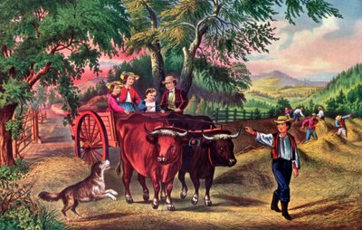 Haying Time, Az első rakomány, 1868. alkotó: Currier and Ives