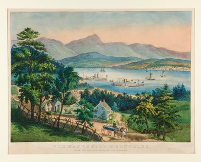 A Catskill-hegység a Hudson keleti partjától alkotó: Currier and Ives