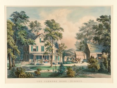A gazdák otthona – nyár alkotó: Currier and Ives