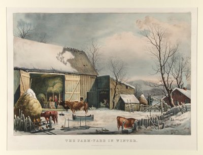 A tanya télen alkotó: Currier and Ives