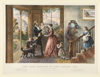 Az élet négy évszaka: Középkor (1079. o.) alkotó: Currier and Ives