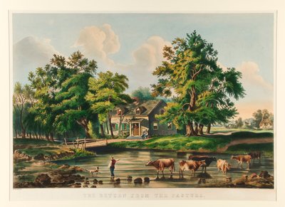 A Visszatérés a legelőről alkotó: Currier and Ives