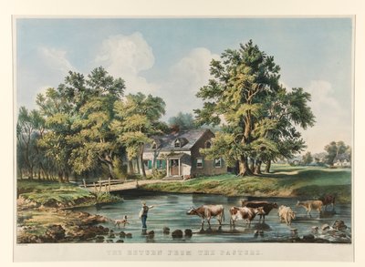 A Visszatérés a legelőről alkotó: Currier and Ives