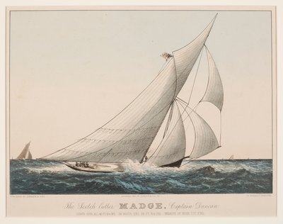A skót Cutter Madge, Duncan kapitány alkotó: Currier and Ives