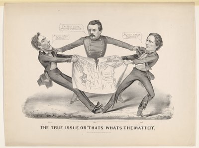 The True Issue or Thats Whats the Matter, 1864. alkotó: Currier and Ives