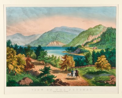 Kilátás a Potomacra Harper közelében alkotó: Currier and Ives