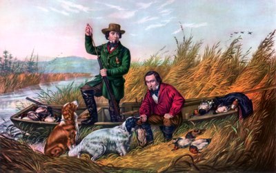 Vadkacsa lövöldözés, 1854. alkotó: Currier and Ives