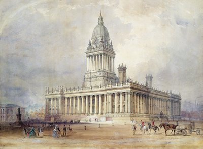 Tervezés a Leedsi Városháza számára alkotó: Cuthbert Brodrick