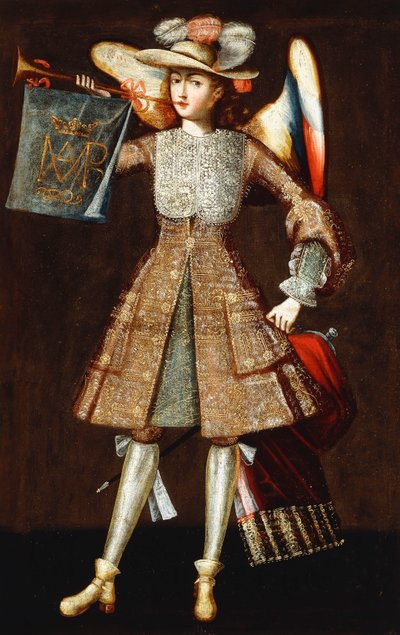 Arkangyal trombitával alkotó: Cuzco School