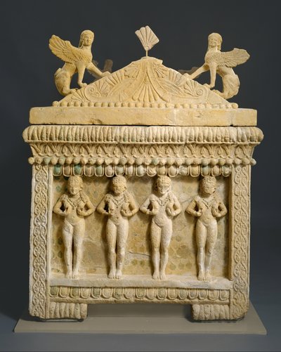 Mészkő szarkofág: az Amathus szarkofág, ie 460 körül (kemény mészkő) alkotó: Cypriot