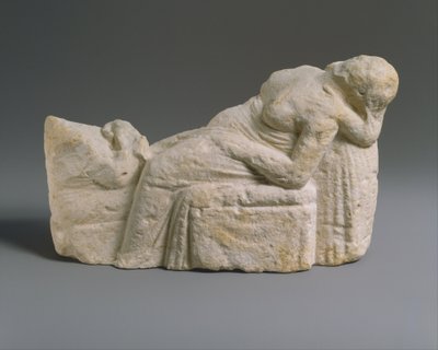 Szülési jelenet hellenisztikus szobra, Kr.e. 310–30 (mészkő) alkotó: Cypriot Cypriot