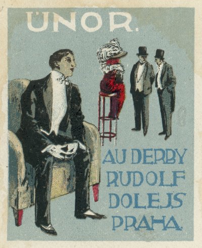 Február. Au Derby Rudolf Dole divat, Prága alkotó: Czech School