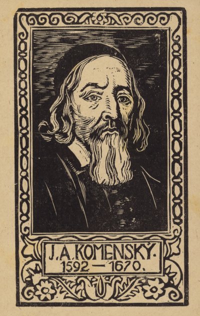 John Amos Comenius (1592-1670), cseh tanár, oktató és író alkotó: Czech School