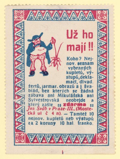 Ember, aki egy rovart tart alkotó: Czech School