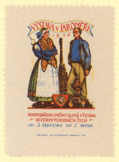 Északkelet-Csehországi Gazdasági és Ipari Kiállítás, Jaromer, Csehszlovákia, 1926 alkotó: Czech School