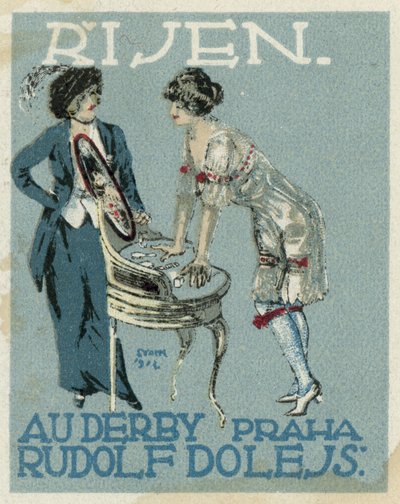 Október. Au Derby Rudolf Dole divat, Prága alkotó: Czech School