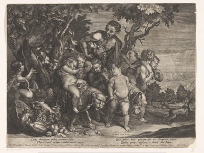 Triomf van Bacchus alkotó: D. Brunn