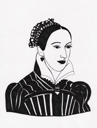 Mary Queen of Scots, 2017 (filctoll papírra) alkotó: Daisy de Villeneuve