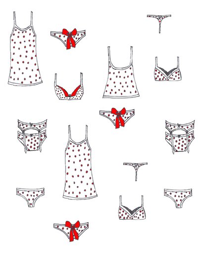 Alsónemű (filctoll papírra) alkotó: Daisy de Villeneuve