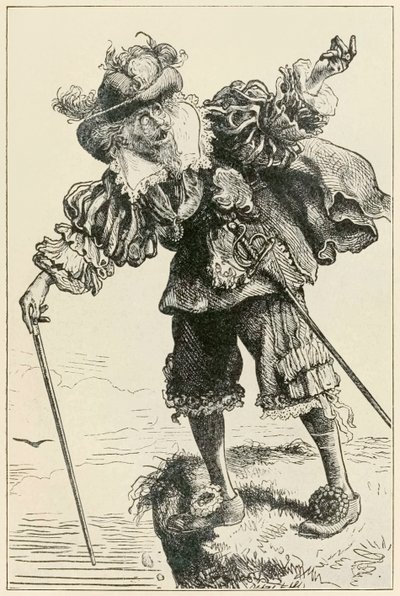 Az ateista nevetve a keresztényen és reményteljesen A zarándokok előrehaladása ebből a világból, az eljövendőbe, John Bunyan (1628-1688) illusztráció: Thomas Dalziel (1823-1906) alkotó: Dalziel Brothers