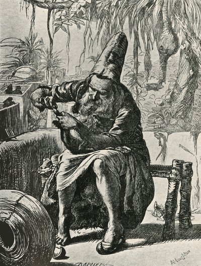 A Dervise kitépi a szőrt a macska farkáról, 1906. alkotó: Dalziel Brothers