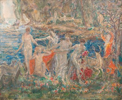 Dekoráció tavaszra: 1924 (olaj, vászon): Az ébredő Föld, exh. 1924 (olaj, vászon) alkotó: Dame Ethel Walker