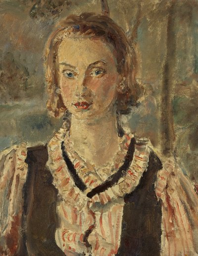 Egy lány portréja (olaj, vászon) alkotó: Dame Ethel Walker