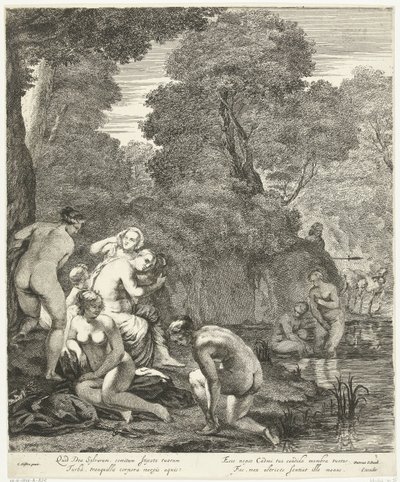 Dianát és nimfáit Actaeon fedezte fel alkotó: Dancker Danckerts
