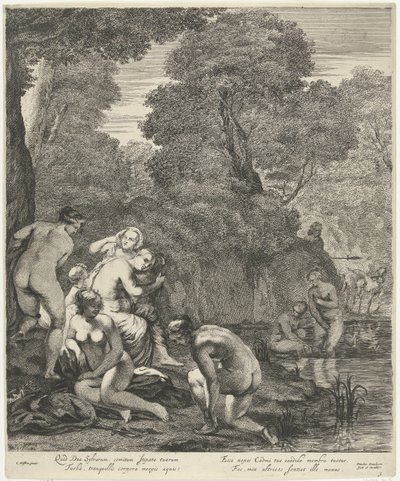 Dianát és nimfáit Actaeon fedezte fel alkotó: Dancker Danckerts
