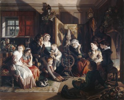 Téli éjszaka meséje, 1867 körül (olaj, vászon) alkotó: Daniel (1806 70) Maclise