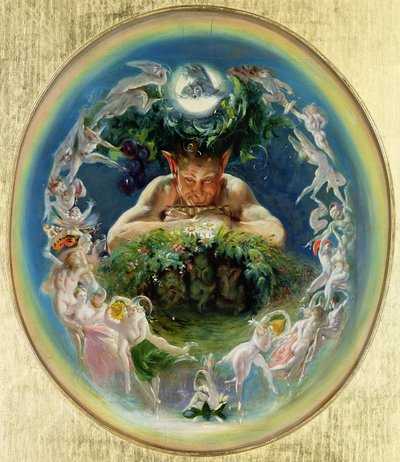 Faun és a tündérek, 1834 körül alkotó: Daniel Maclise