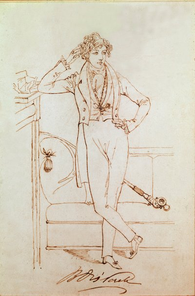Benjamin Disraeli brit politikus, a Konzervatív Párt alapítója portréja alkotó: Daniel Maclise
