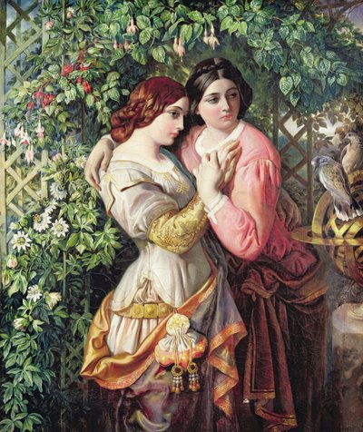 Rosalind és Celia, 1845 körül (olaj, vászon) alkotó: Daniel Maclise
