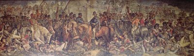 Wellington és Blucher találkozása Waterloo után (falfestés) alkotó: Daniel Maclise