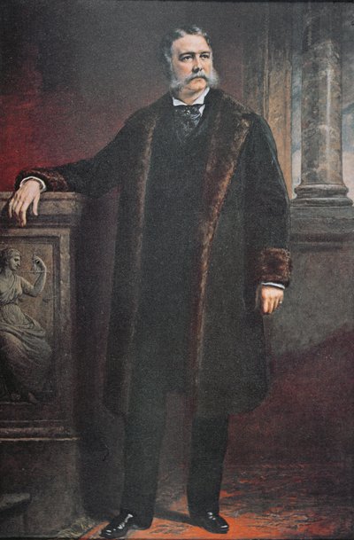 Chester A. Arthur elnök (színes litó) alkotó: Daniel (after) Huntington