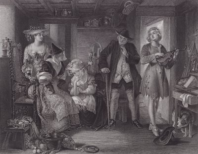 Jelenet a "Midas"-ból (metszet) alkotó: Daniel (after) Maclise