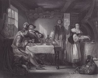 Gil Blas Pennaflornál (metszet) alkotó: Daniel (after) Maclise