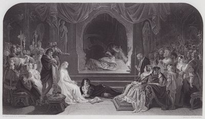 Hamlet (metszet) alkotó: Daniel (after) Maclise
