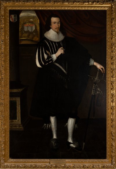 Sir Edward Bisshopp Kt, 2nd Bt. Parhamé (1602-1649) alkotó: Daniel (circle of) Mytens