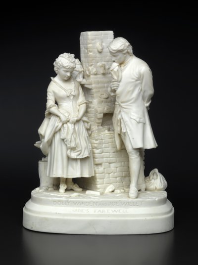 Joes Farewell, 1872-73 (mázatlan porcelán) alkotó: Daniel Chester French